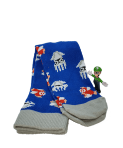 calcetin azul etapa agua super mario bros