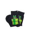 calcetin gamer corto negro planta piraña