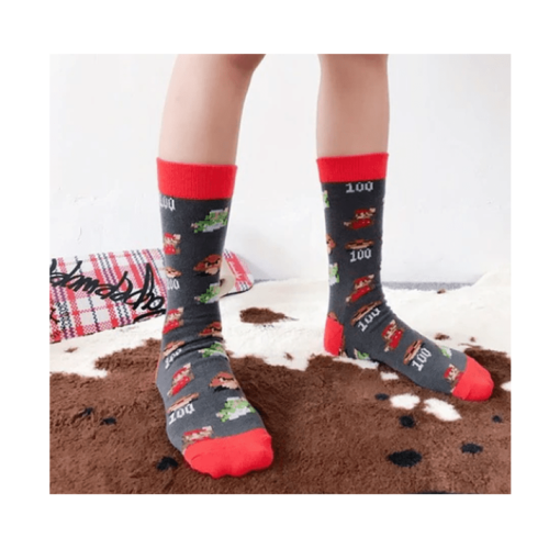 Calcetines Gamer Gris Super Mario Score - Imagen 2
