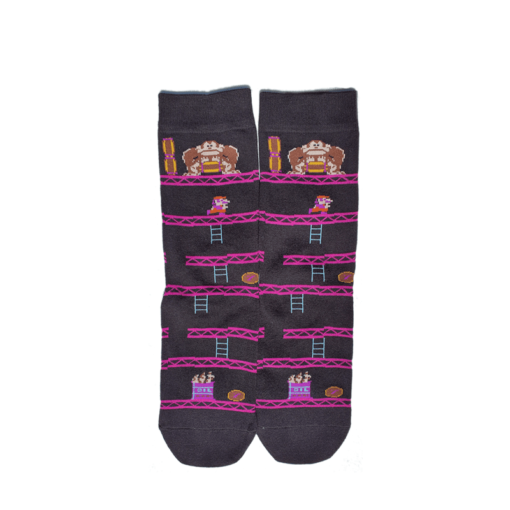 Calcetines Gamer Negro Donkey Kong Arcade