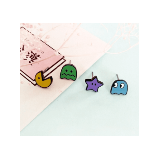 Aros Pacman y Estrella (Set de 4) - Imagen 3