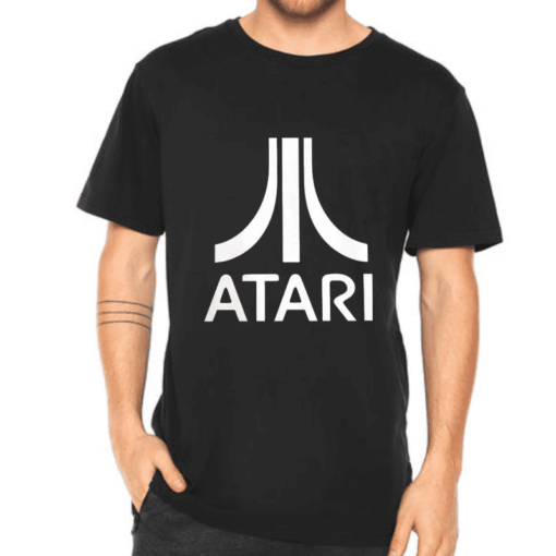 Polera Negra Atari Logo XL