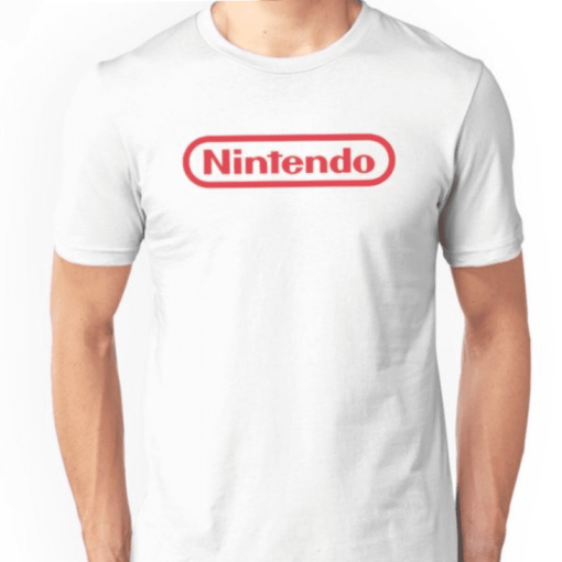 Polera Blanca Logo Nintendo