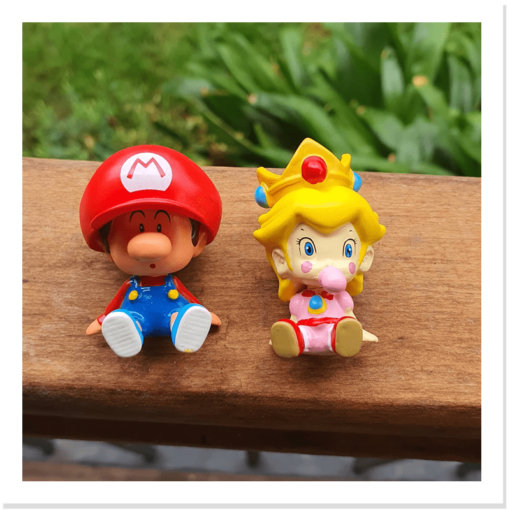 Set de 2 figuras Peach + Mario - Imagen 3