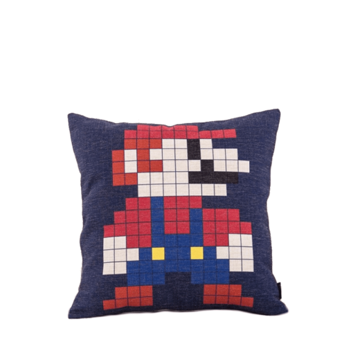 Funda para cojín Azul Oscuro Mario bordes