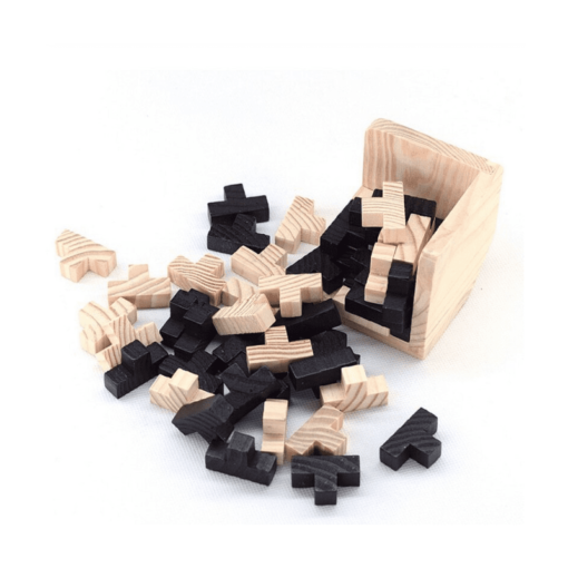 Cubo Tetris Puzzle Madera - Imagen 3