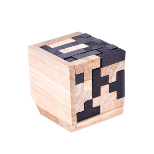 Cubo Tetris Puzzle Madera - Imagen 2