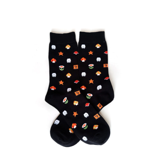 Calcetines negros Super Mario - Power ups