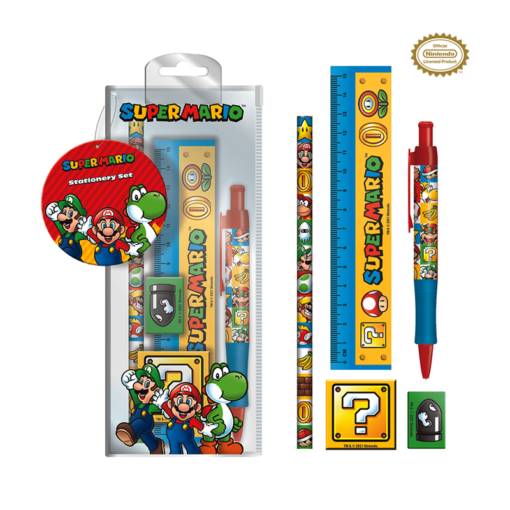 Set de escritorio Super Mario Bros (bloque "?")