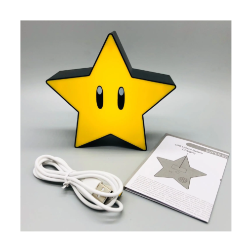 Lámpara Led Estrella de Poder (Starman) Super Mario Bros - Imagen 2